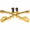 EagleEmblems P16202 BDG-Army,CAV.Swords,11TH (2.25&#x27;&#x27;)